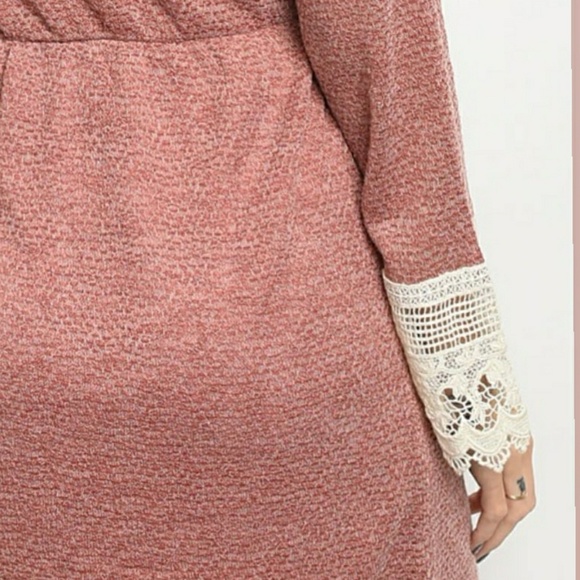 💎BRICK CROCHET SLUB KNIT DRESS  - Picture 6 of 6